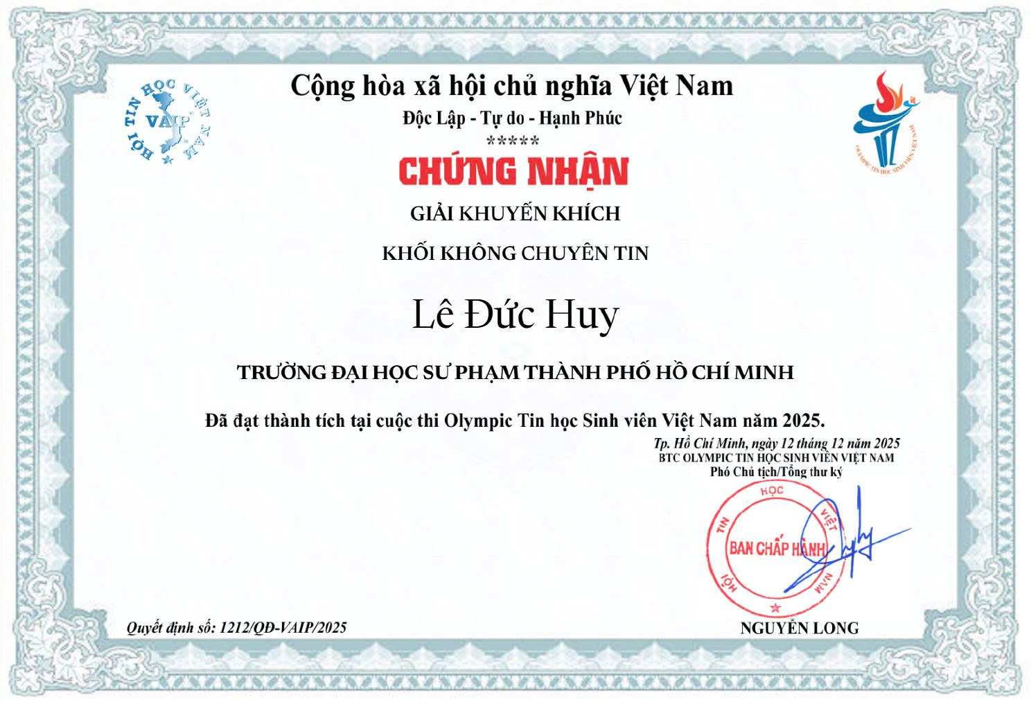Giải KK OLP Không Chuyên