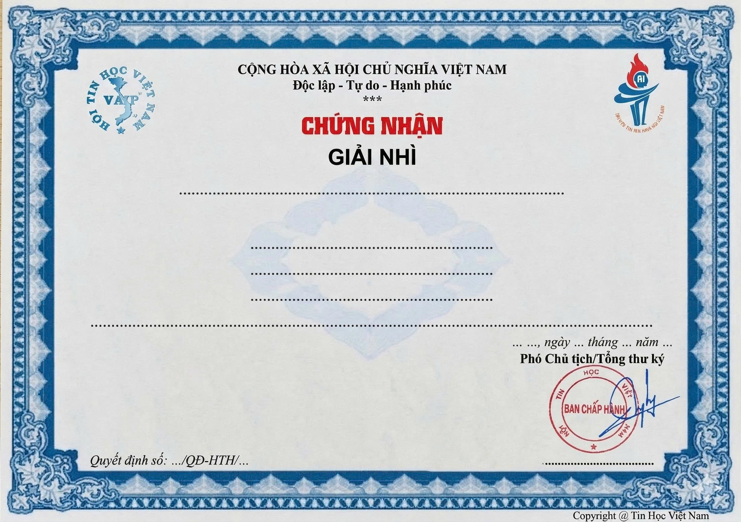 Giải Nhì ICPC Miền Nam